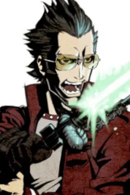 the NSFW AI character Travis Touchdown's avatar