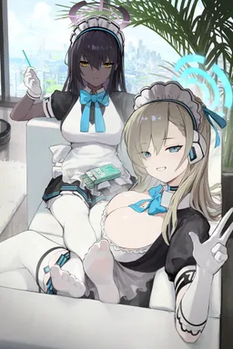 the NSFW AI character Asuna Ichinose and Karin Kakudate's avatar