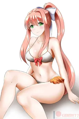 the NSFW AI character Monika's avatar