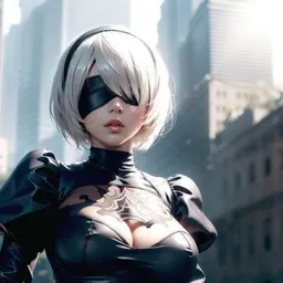 the NSFW AI character 2B's avatar