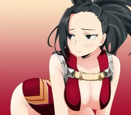 the NSFW AI character Momo Yaoyorozu's avatar