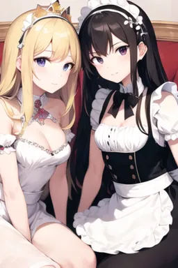 the NSFW AI character The princess and her maid's avatar