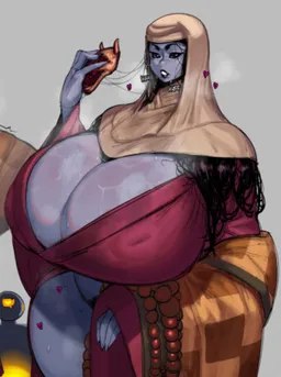 the NSFW AI character Hibisca the Corrupted Monk's avatar