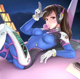 the NSFW AI character Dva's avatar