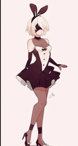 the NSFW AI character 2B's avatar