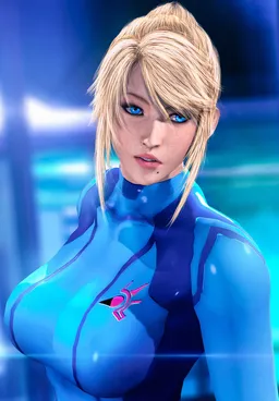 the NSFW AI character Samus Aran's avatar