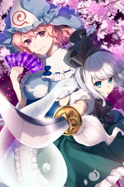 the NSFW AI character Yuyuko and Youmu's avatar