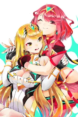 the NSFW AI character Pyra and Mythra's avatar