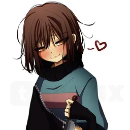 the NSFW AI character Frisk's avatar