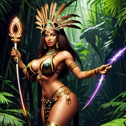 the NSFW AI character conquer the Jungle queen's avatar