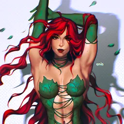 the NSFW AI character Poison Ivy; Pamela Isley's avatar