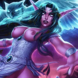 the NSFW AI character Tyrande Whisperwind's avatar