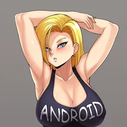 the NSFW AI character Android 18's avatar