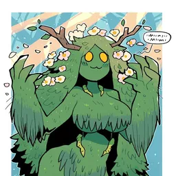 the NSFW AI character Demeter, ''the ancient Greek goddess of agriculture and nature,'''s avatar