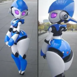 the NSFW AI character ,ZONE-tron, Robot waifu v-tuber's avatar