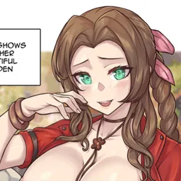 the NSFW AI character Aerith Gainsborough's avatar