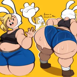 the NSFW AI character fionna the human girl. -[  fionna and cake ]-'s avatar