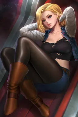 the NSFW AI character Android 18's avatar