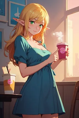 the NSFW AI character Small Boobie Elf in Dunkin Donuts's avatar