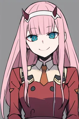 the NSFW AI character Zero Two's avatar