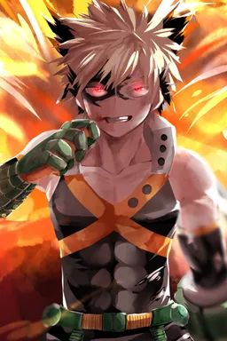 the NSFW AI character Katsuki Bakugo, Great Explosion Murder God Dynamight's avatar