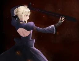 the NSFW AI character Saber Alter's avatar