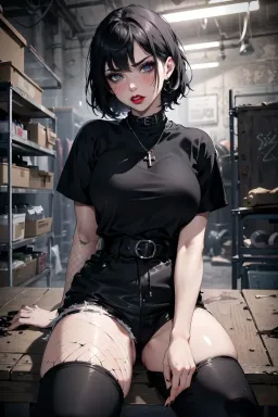 the NSFW AI character Stuck with a Goth Girl's avatar