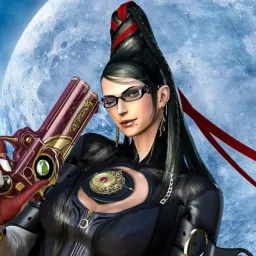 the NSFW AI character Bayonetta's avatar