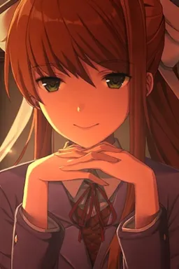 the NSFW AI character Monika's avatar