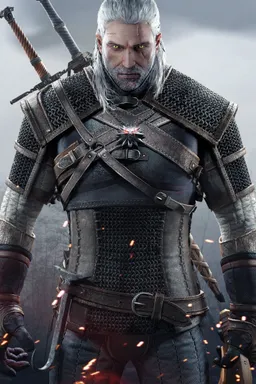 the NSFW AI character Geralt of Rivia, White Wolf Witcher's avatar