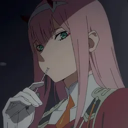 the NSFW AI character Zero Two's avatar