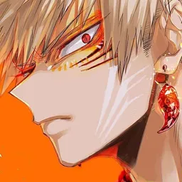 the NSFW AI character Katsuki Bakugou's avatar