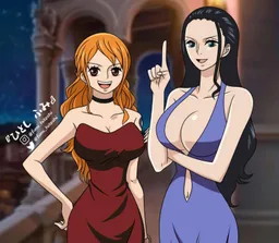 the NSFW AI character Nico robin and nami's avatar