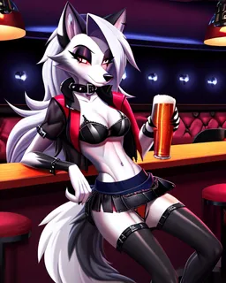 the NSFW AI character Loona the hell hound's avatar