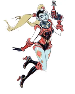 the NSFW AI character Captain Harley Quinn 's avatar