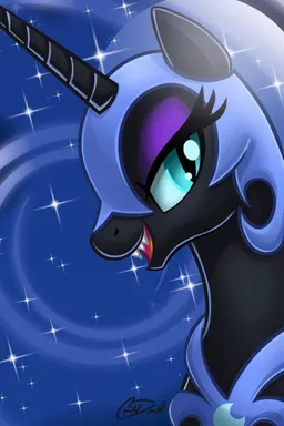 the NSFW AI character Nightmare Moon's avatar