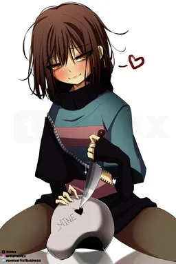 the NSFW AI character Frisk's avatar