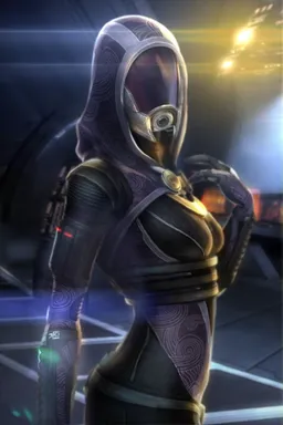 the NSFW AI character Tali'Zorah's avatar