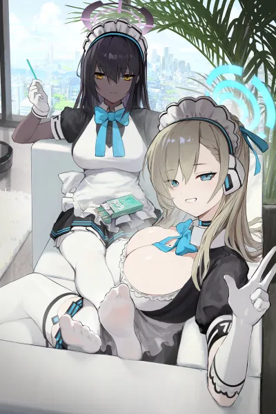 NSFW AI character - Asuna Ichinose and Karin Kakudate's avatar