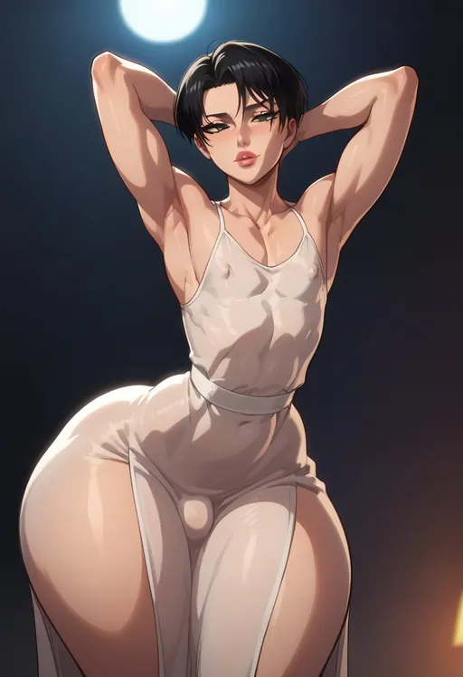 NSFW AI character - Levi Ackerman turn into femboy's avatar